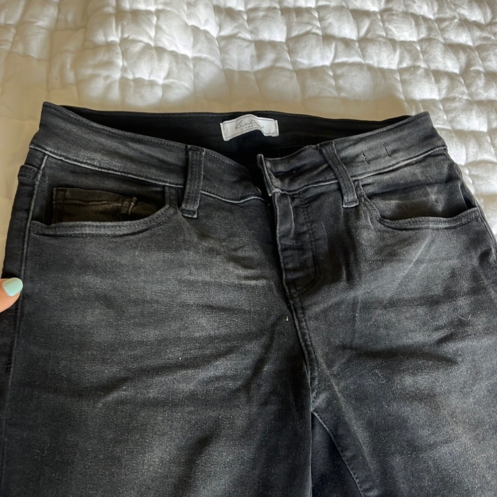 Kan Can skinny black jeans
